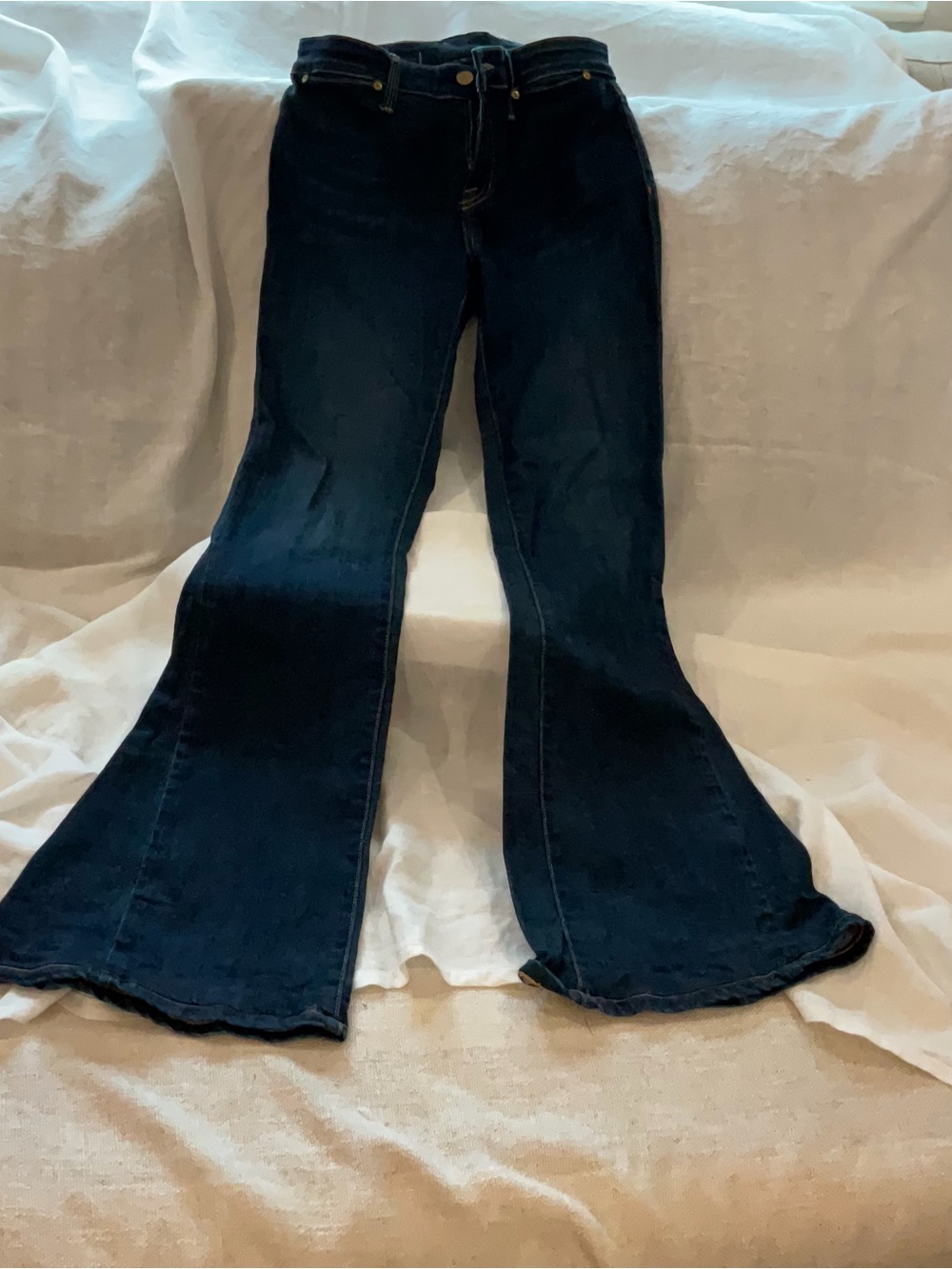 Joie Dark Blue Flare Jeans - High-Rise Wide Leg